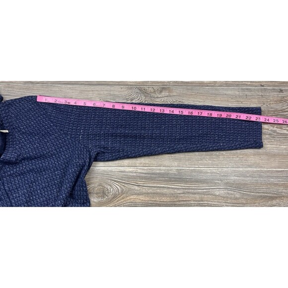 Soft Surroundings Blue Lima Long Sleeve Printed Knit Tunic Dress MED Minimalist - Picture 10 of 15